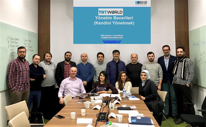 TRT WORLD Yöneticileri İle 1. Modül “Kendini Yönetmek” Eğitimi Tamamlandı.
