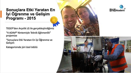 Arçelik LG İle TEGEP 'ten 'En İyi Gelişim Programı Ödülü.